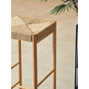 Interiors by Premier Bench Bandar Beech Wood & Hemp Rope Natural image 2