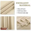PONY DANCE Eyelet Thermal Curtains, W52xL84inches, 1 Panel, Biscotti Beige image 8