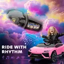 AIYAPLAY Licensed Lamborghini Electric Cars for Kids, 12V Battery Powered Ride On Car with Remote Control, Suspension, MP3, H image 3