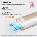 Ulike Air 2 Appareil d'épilation IPL, Refroidissement par glace, Indolore, Pour corps et visage, Blanc, Cadeau Saint-Valentin image 1