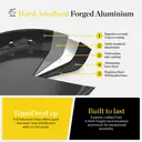 Good Food by Tower Hard Anodised 28cm Frying Pan, Induction Compatible, Grey image 8