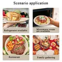 Ruibamboo disposable bamboo fiber plate 10 inches
50pack image 2