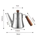 Maxcook 304
Stainless Steel Olive Oil Dispenser & Kitchen Cruet (16.9oz/500mL) - Leakproof Oil Bottle - beech wood Handle image 4