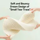 ochama Latex Pillow (Dream Wave) - Thailand Origin, Neck and Shoulder Pain Relief, Ergonomic Design, Slow Rebound Durable - Bedroom, Sleep Comfort - 60*40*10/12 cm, 93% Latex image 4