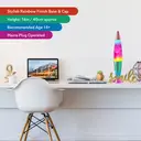 GLOBAL GIZMOS Lava Lamp Rocket Rainbow Multicolour image 3