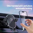 Pavarel CH75 support de voiture 2-en-1 à fixation forte avec base et pinze à arceau - Noir image 2