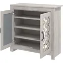 Galano Millicent 12 Pairs Shoe Cabinet - 2 Door Modern Storage Cabinet - Standing Organiser for Home - Office - 34D x 78.6W x 76.8H centimetres - Dusty Grey Oak image 0