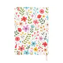 Jubiluu Carnet ligné A5 à couverture rigide texturée avec marque-pages et élastique - Wildflower image 1