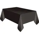 Unique Plastic Table Cover, Black, 1.37 x 2.74m image 0