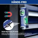 WORKPRO Mini niveau à bulle magnétique en alliage d'aluminium avec trou de suspension et aimant puissant 115 mm, 2 niveaux 90°/180° image 4