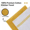 JORDAN&JUDY 6-Pack Yellow Kitchen Towels, Soft & Durable, Highly Absorbent, Lint-Free, 40x66cm image 2