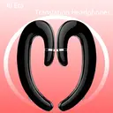 Écouteurs intra-auriculaires VoxorAI C6 noirs à double embout auriculaire, Bluetooth, à conduction osseuse, idéaux pour le sport, meilleures ventes image 4