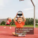 High-quality Rubber Basketball（22"） Size3#Black/Gray image 3