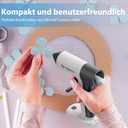 Tilswall Kabellose Heißklebepistole - Tilswall kabellose Heißklebepistole mit 30 Sekunden Schnellvorheizung, 2000mAh Akku, 20 Stück Heißklebesticks (7 X 140 mm), Anti-Tropf-Düse, ideal für DIY, Bastelarbeiten und Reparaturen - Weiß image 4