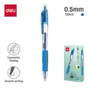 Deli 0.5mm Gel Pens, Office Writing Supplies, Blue, 12-Pack image 4