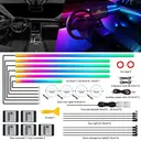 Dreamcolor Acrylic Interior Car LED Strip Light with Wireless APP, RGB 22 in 1 with 175 inches 600 LEDs Fiber Optic Ambient Lighting Kits, Dynamic Chasing Music Sync Neon LED Strip for Car Accessories image 1