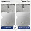 DeerValley Bathroom Sink Oval Ceramic Vessel Sink Practical Hygienic Combines Style and Function, Ideal for Modern Bathroom Design 406 x 330mm White image 9