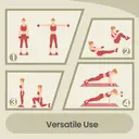 SONGMICSHOME  Set of 2 Neoprene Hex Dumbbells, 2 x 3 kg, with Dumbbells Bars, Home Training, Red image 7