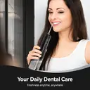 Sunluxy Portable Wireless Water Flosser – 140PSI High-pressure Pulsed Water Stream, 4 Modes, 260ml Detachable Tank, 50-Day Battery Life, Smart Memory Function, Equipped with 3 Types of Nozzles, Lightweight Design for Travel, L5 Black image 1