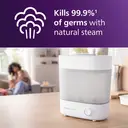 Philips Avent Elektrische Flessensterilisator en -droger - Steriliseert en droogt in 40 minuten - Blijft tot 24 uur steriel - Geïntegreerde lekbak - Doodt 99,9% van bacteriën - SCF291/00 image 5