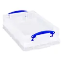 Really Useful Plastic Storage Box 4L Clear (Pack of 4) image 3
