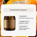 Zooly Silver Lid Cream Jar Scented Candle - Fresh Citrus, 200G, 1PC image 1
