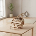Robotime ROKR Puzzle 3D en bois Piano magique - 14 x 17 x 16,7 cm, 1 pièce, décoration à la maison, décoration d’étagère,Cadeaux artisanaux pour adultes et adolescents,Jouets éducatifs image 4