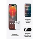 Apple AirPods 4, écouteurs sans fil Bluetooth, résistants à la transpiration et à l'eau, boîtier de charge USB-C, puce H2 image 1