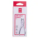 Deli Single Hole Punch, Office Paper Tool, Silver, 1-Pack image 1