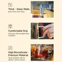 STARESSO Pour Over Coffee Maker with Double Stainless Filter 20 fl oz, Thickened Heat-Resistant Borosilicate Glass Pour Over Coffee Dripper, 600ml Clear, FG6 image 7