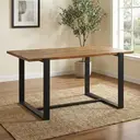 Dining Table Pembroke Rectangle Pine Natural/Black 90x150cm image 4