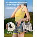 JISULIFE Life8 Plus Ventilateur portatif avec fonction batterie externe 4500 mAh et lampe de poche - Noir image 6