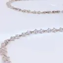 14-Inch Women's Rhodium Plated Choker Necklace, Dainty Beaded Chain image 2