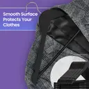 Wooden Hanger, 44.5x23x1.2cm, Black/Silver, Set Of 20 image 1