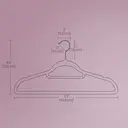 Velvet Hanger, 42.7x22x0.6cm, Rose Gold and Light Pink, Set of 50 image 5