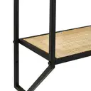 Interiors by Premier Wall Décor Depok Rattan Shelves Black/Natural image 1