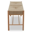 Interiors by Premier Bench Bandar Beech Wood & Hemp Rope Natural image 1