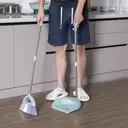 26cm Blue Dustpan and Broom Set with 75cm Iron Handle, 75mm Bristles, Stand-Up Combo image 4