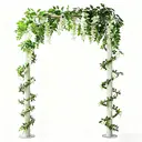 Wei's Moment 2Pcs 7FT Artificial Wisteria Vine Garland Plants Flowers Arts For Ceremony Home Wedding Decoration (White) image 3