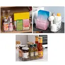 Boîte de Rangement avec Poignée Intégrée - Grande Capacité pour Cosmétiques, Serviettes, Savon et Shampooing - Idéale pour la Salle de Bain - Lot de 4 - Transparent image 2