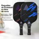 NIUPIPO Set de 2 Paddles Pickleball – Matériau en Fibres de Verre, Noyau en Polypropylène à Alvéoles, Certifié USAPA, Design Léger, Poignée Confortable, Idéal pour Débutants et Joueurs Intermédiaires, MX-19 image 1