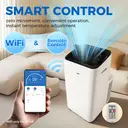 AUX Inverter 3-in-1 12000 BTU Mobile Air Conditioner,Up to 30% Energy Saving, Wi-Fi & Remote Control, Quiet for Bedroom, 4 Modes, R290 Refrigerant, Class A  Energy image 3