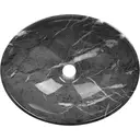 DeerValley Bathroom Sink Oval Ceramic Vessel Sink with Gray Stripes Practical Hygienic Combines Style and Function, Ideal for Modern Bathroom Design 406 x 330mm image 1