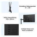 KOORUI E2711K 27 Zoll Monitor, 144 Hz FHD IPS Gaming-Monitore, 99 % SRGB Adaptive Sync Eye Care PC-Gamer-Bildschirm, VESA 100 x 100 mm image 5