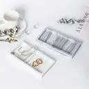 JORDAN&JUDY 2-Pack White Marble Pattern Silicone Tray, Elegant & Stylish image 2