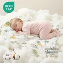 LeBonsoir Towels， Muslin Cloths for Baby， 5 Pack Burp Cloths for Baby，100% Cotton 6 Layers Absorbent& Soft& Breathable Baby Muslins Pack，50x25CM Muslin Squares Baby Essentials for Newborn-Coloured image 1