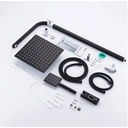 Auralum Système de douche en acier inoxydable, ensemble de douche pluie, panneau de douche de massage avec douchette à main image 5