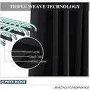 PONY DANCE Blackout Curtain with Eyelet, 1 Panel W132 x L210 cm(W52 x L84 inch), Black image 4