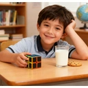 Speed Cube 2 x 2 Casse-tête base noire - 5 cm image 2