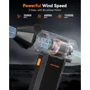 [33 € Rabatt mit Code: RT6] WOLFBOX MF50 Elektrischer Luftwedel, 110000 U/min, Hochleistung, Akku-Mini, 3-stufig verstellbar, für Auto-Reinigungswerkzeug image 1